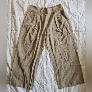 Abercrombie & Fitch Wide Leg Linen Pant